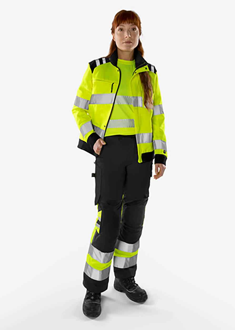 Fristads High vis Green trousers woman class 1 2652 GPLU