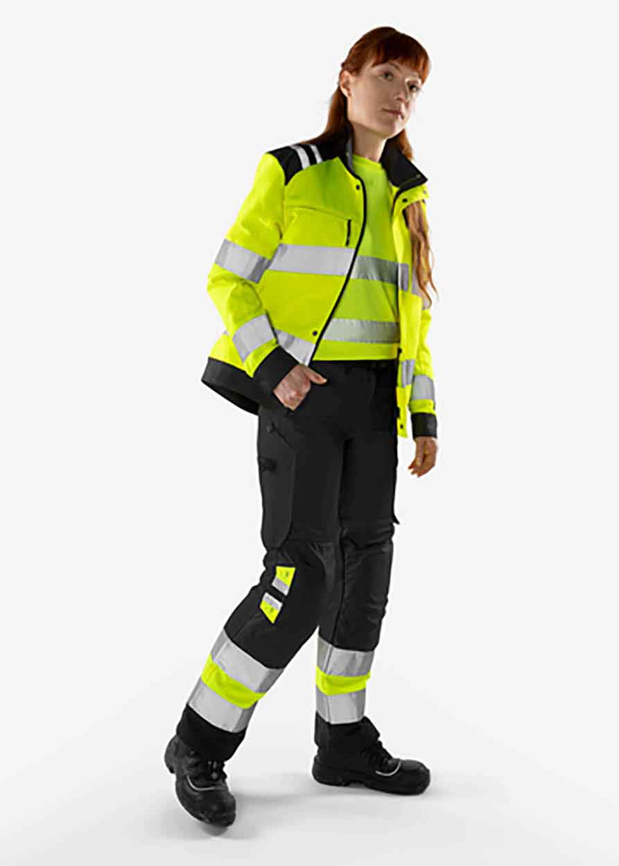 Fristads High vis Green trousers woman class 1 2652 GPLU