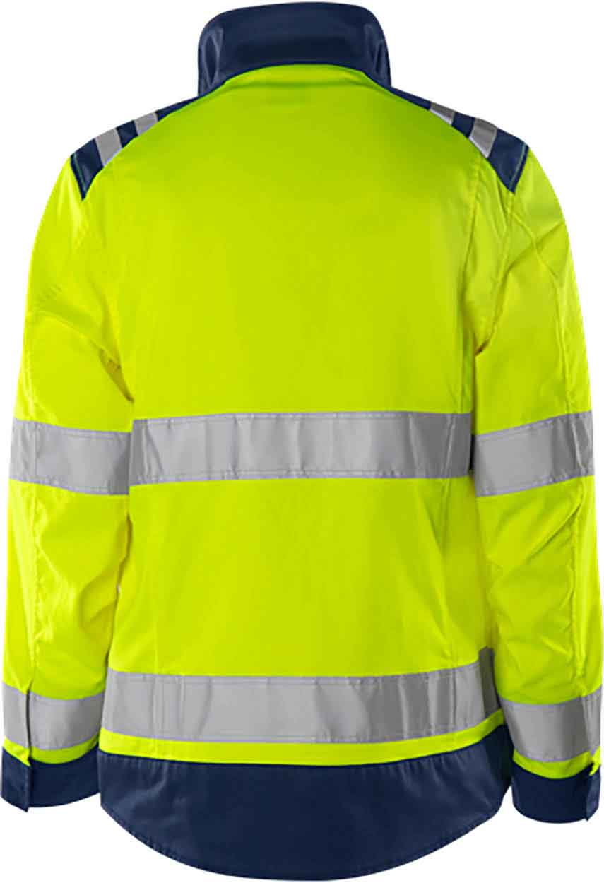Fristads High vis Green jacket woman class 3 4068 GPLU