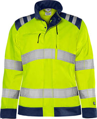 Fristads High vis Green jacket woman class 3 4068 GPLU