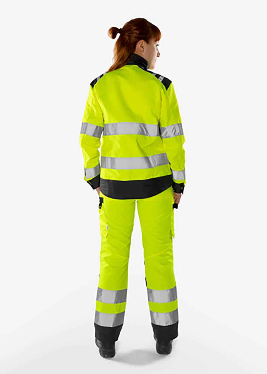 Fristads High vis Green jacket woman class 3 4068 GPLU