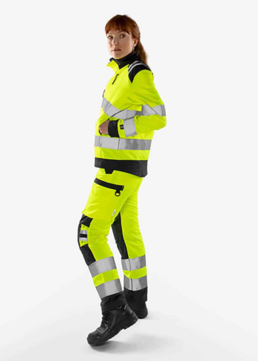 Fristads High vis Green jacket woman class 3 4068 GPLU