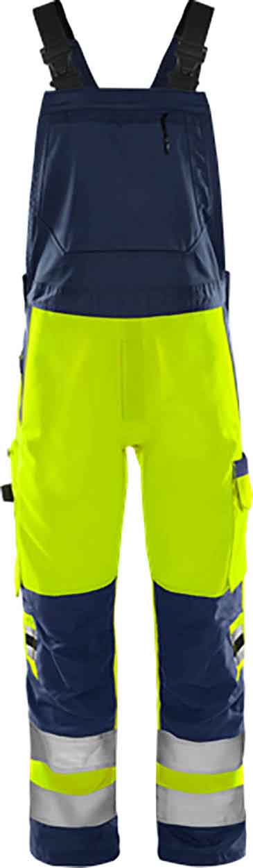 Fristads High vis Green bib'n'brace class 2 1030 GPLU