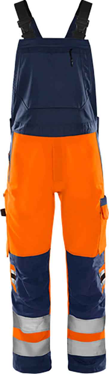 Fristads High vis Green bib'n'brace class 2 1030 GPLU
