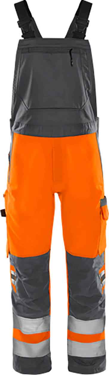 Fristads High vis Green bib'n'brace class 2 1030 GPLU