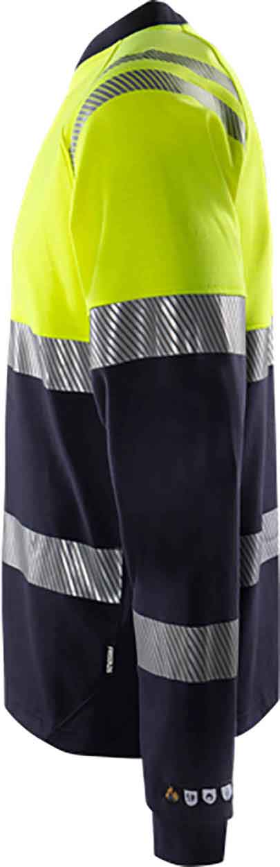 Fristads Flamestat high vis long sleeve t-shirt class 1 7107 TFL
