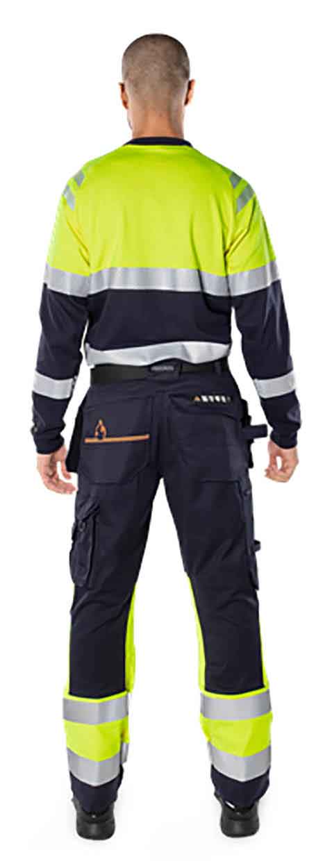 Fristads Flamestat high vis long sleeve t-shirt class 1 7107 TFL
