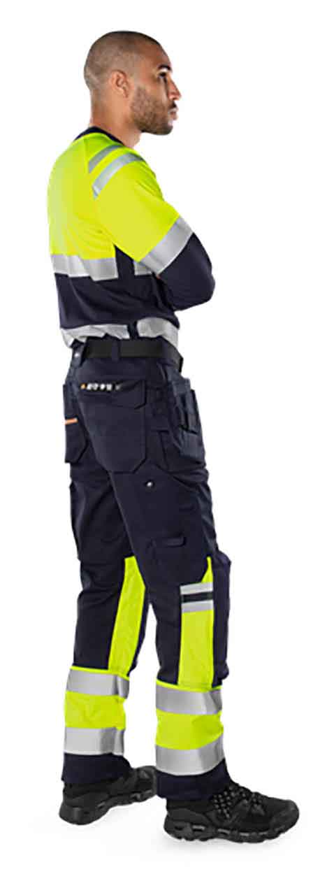 Fristads Flamestat high vis long sleeve t-shirt class 1 7107 TFL