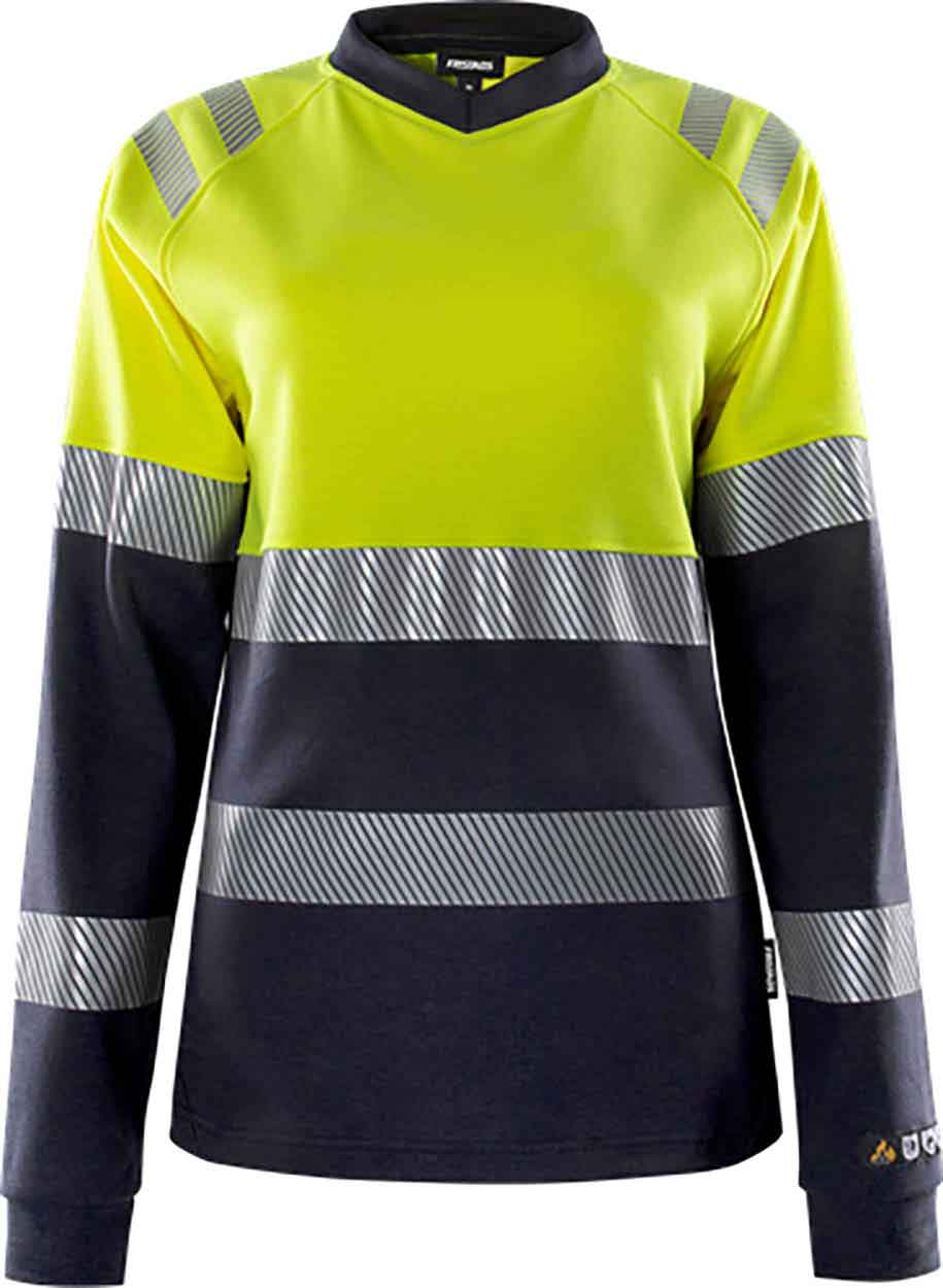 Fristads Flamestat high vis long sleeve t-shirt woman class 1 7108 TFL