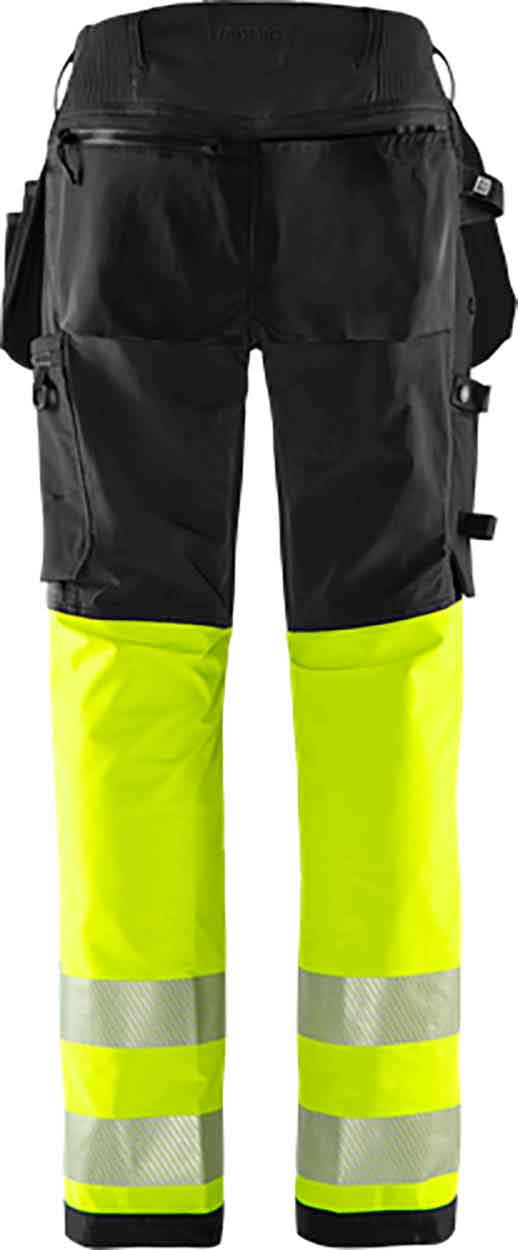 Fristads High vis Green craftsman stretch trousers class 1 2643 GSTP
