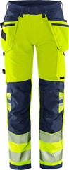 Fristads High vis Green craftsman stretch trousers class 2 2644 GSTP