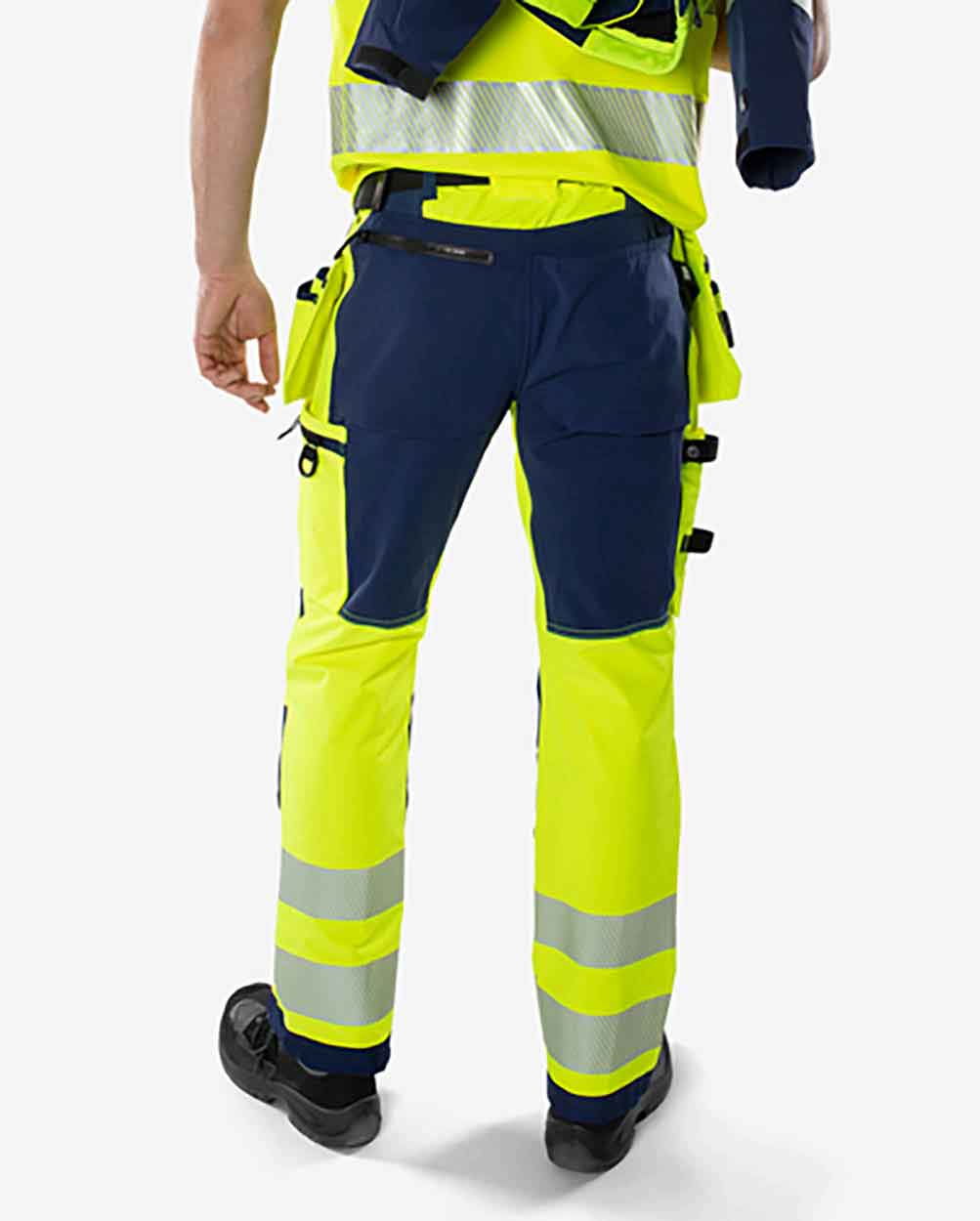 Fristads High vis Green craftsman stretch trousers class 2 2644 GSTP
