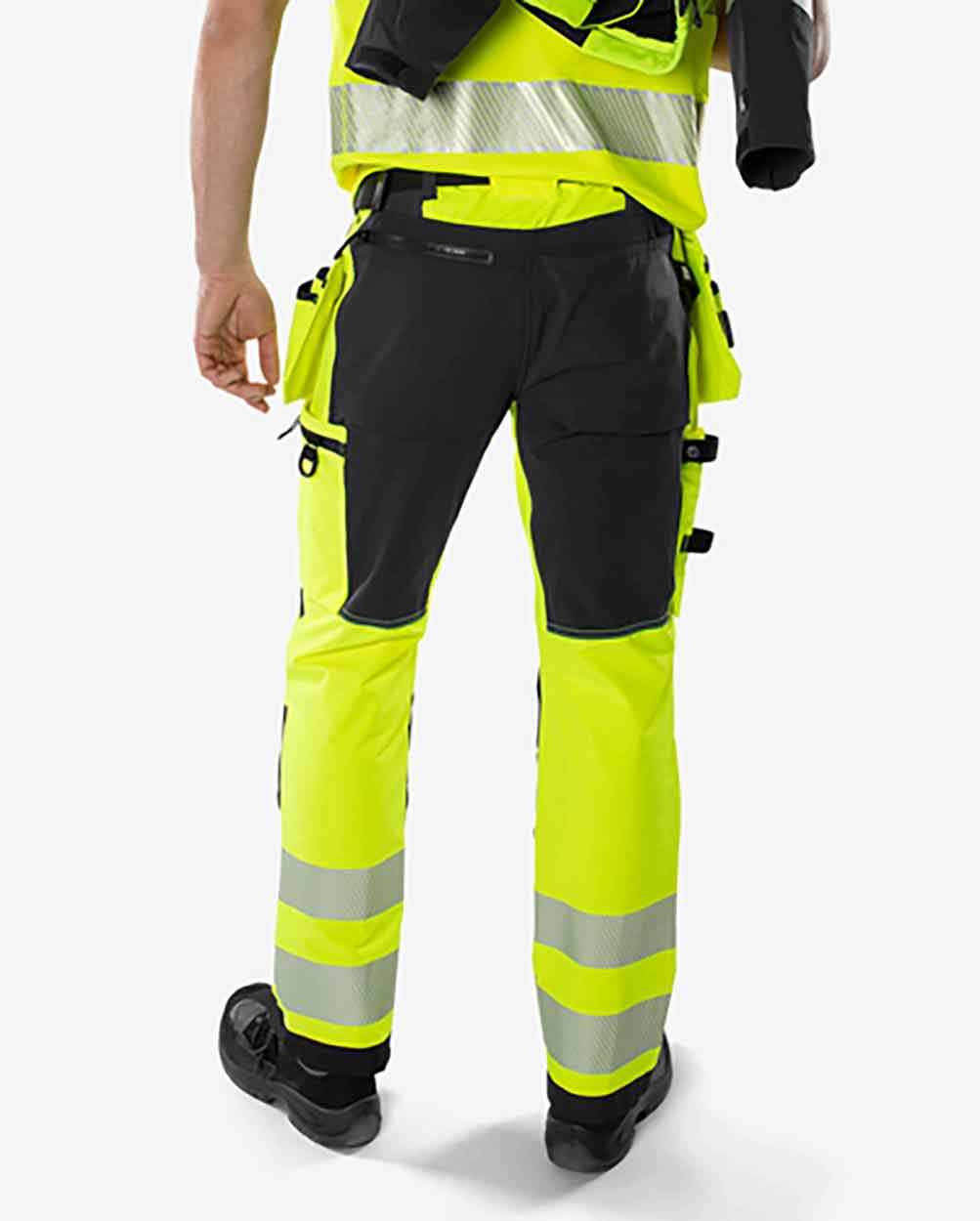 Fristads High vis Green craftsman stretch trousers class 2 2644 GSTP