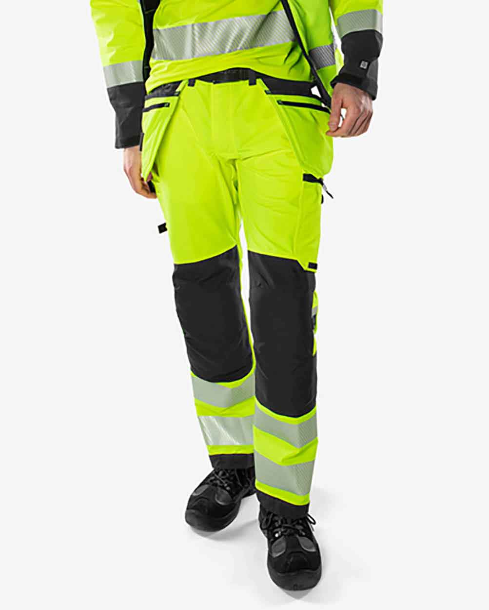 Fristads High vis Green craftsman stretch trousers class 2 2644 GSTP
