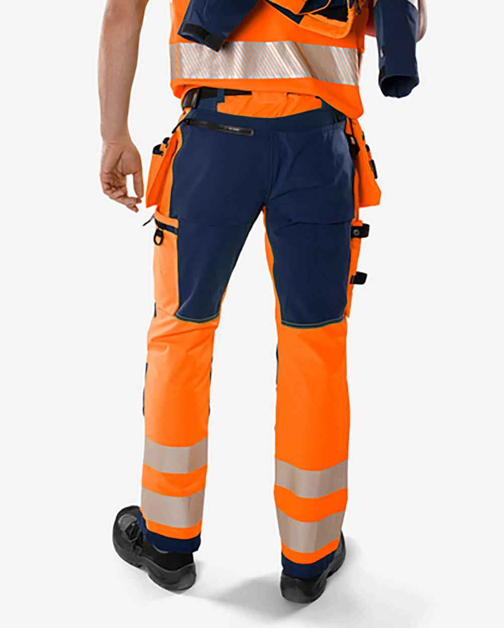 Fristads High vis Green craftsman stretch trousers class 2 2644 GSTP