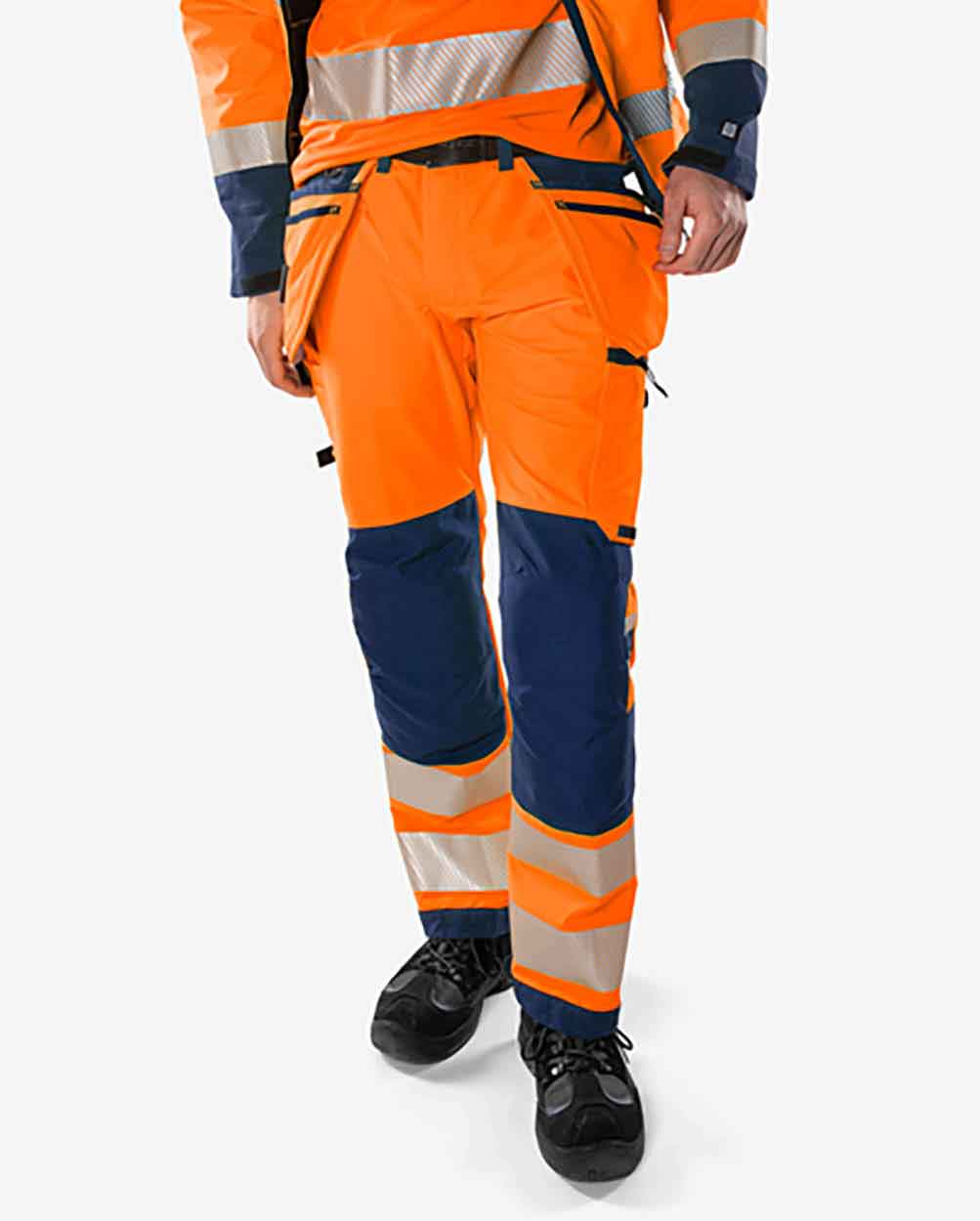 Fristads High vis Green craftsman stretch trousers class 2 2644 GSTP