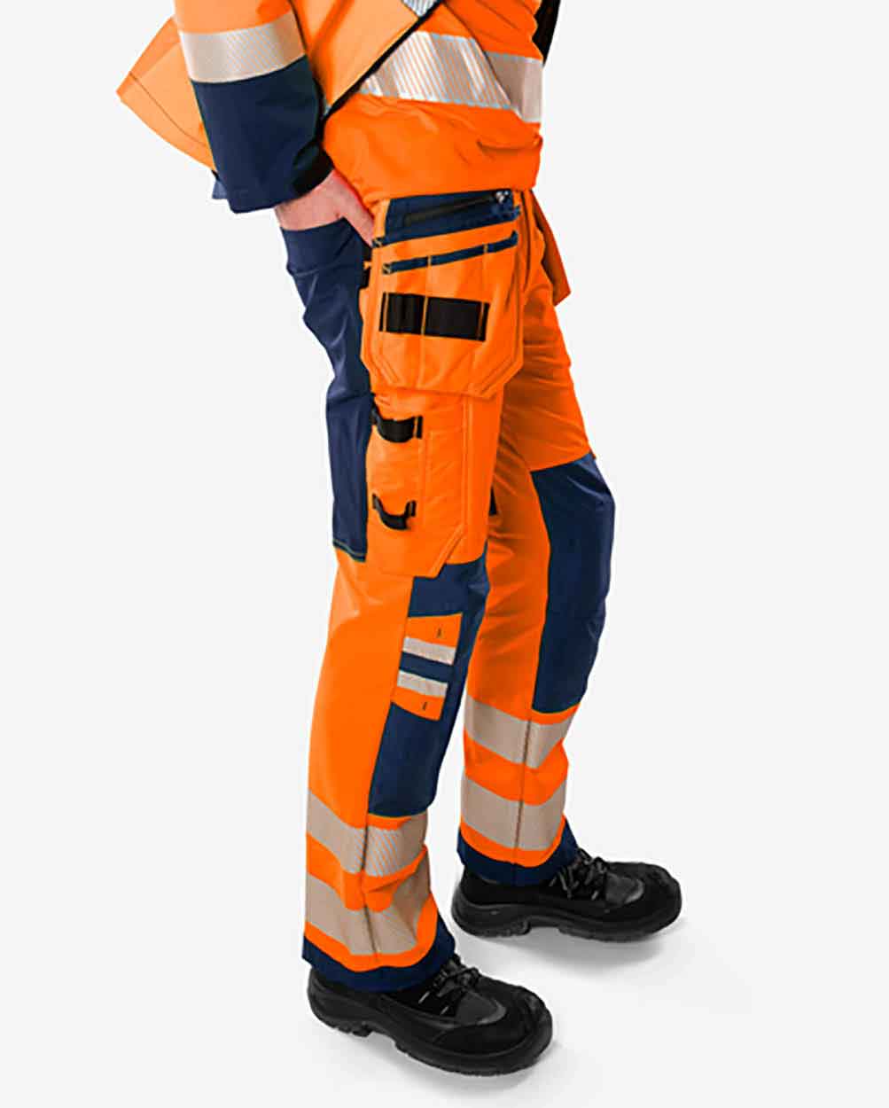 Fristads High vis Green craftsman stretch trousers class 2 2644 GSTP