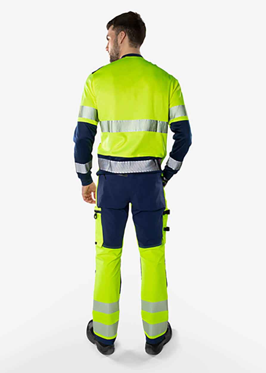 Fristads High vis Green stretch trousers class 2 2645 GSTP