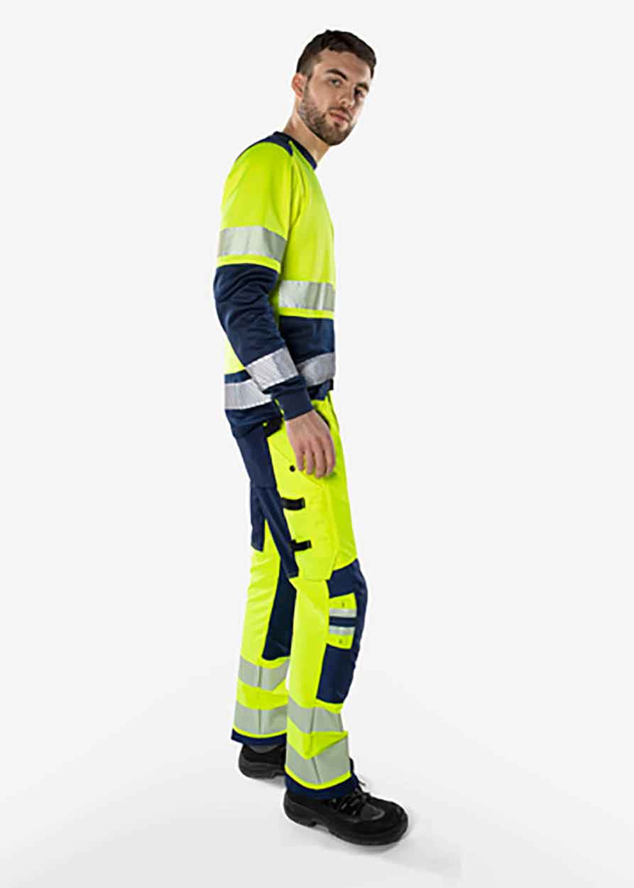 Fristads High vis Green stretch trousers class 2 2645 GSTP