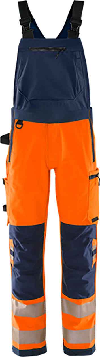 Fristads High vis Green stretch bib'n'brace class 2 1031 GSTP