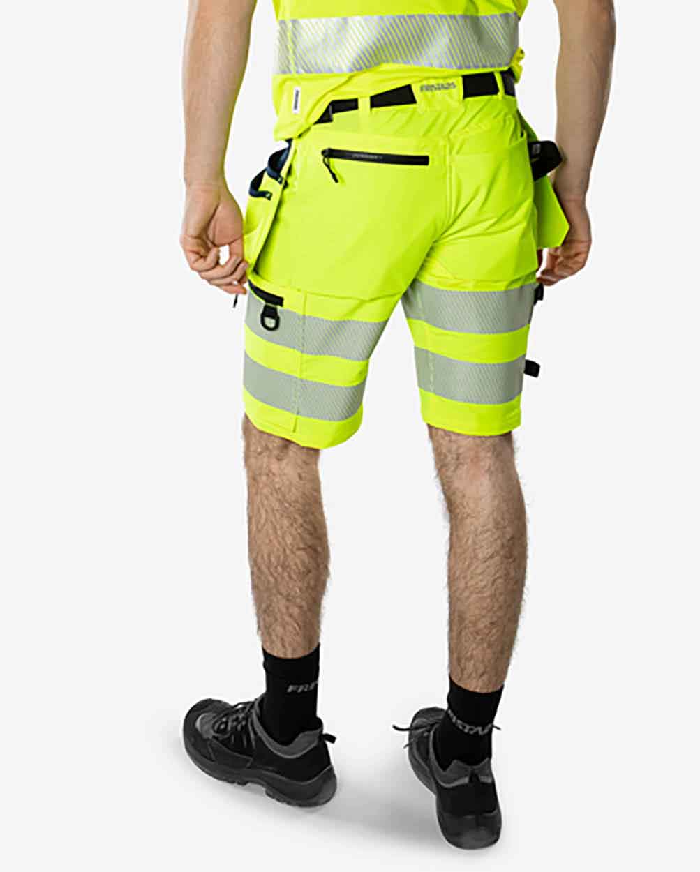 Fristads High vis Green craftsman stretch shorts class 2 2646 GSTP