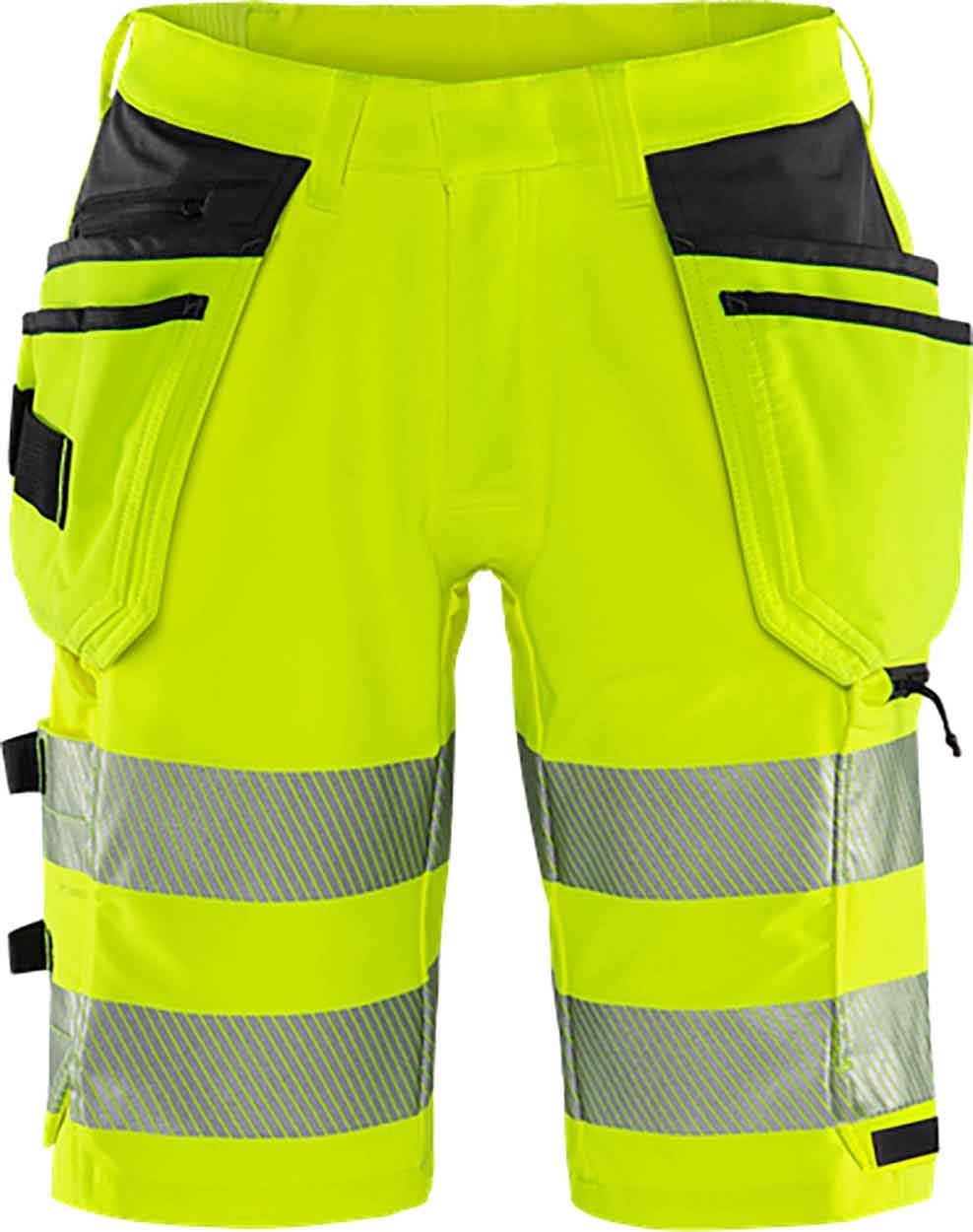 Fristads High vis Green craftsman stretch shorts class 2 2646 GSTP