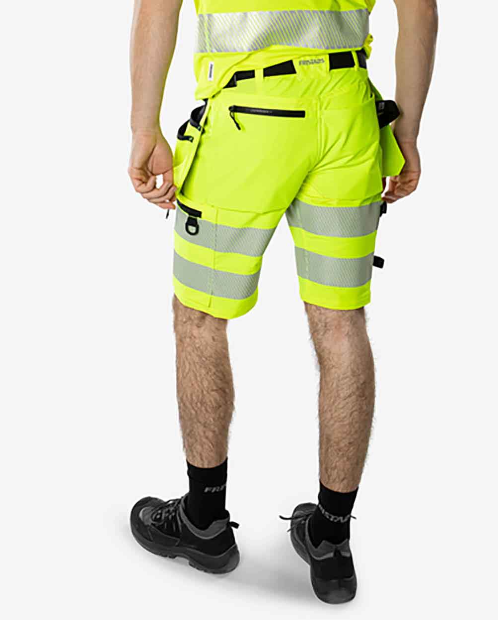 Fristads High vis Green craftsman stretch shorts class 2 2646 GSTP