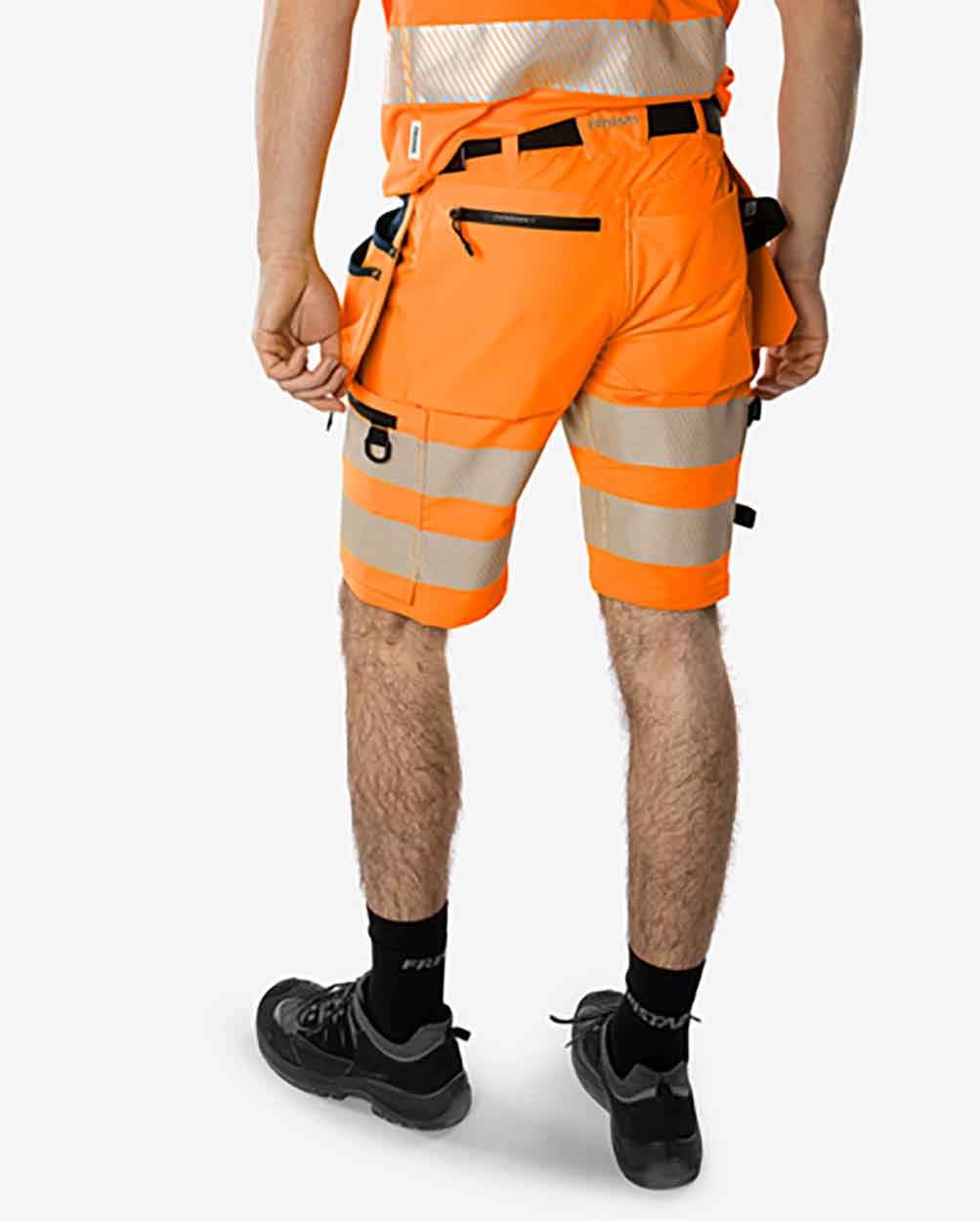 Fristads High vis Green craftsman stretch shorts class 2 2646 GSTP
