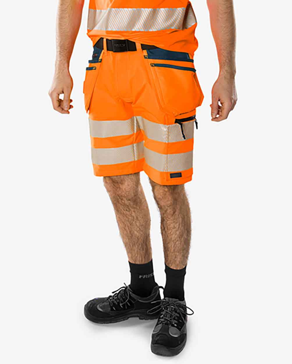 Fristads High vis Green craftsman stretch shorts class 2 2646 GSTP