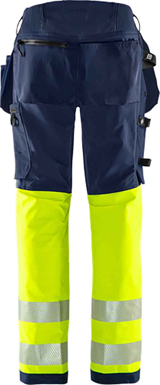 Fristads High vis Green craftsman stretch trousers woman class 1 2663 GSTP
