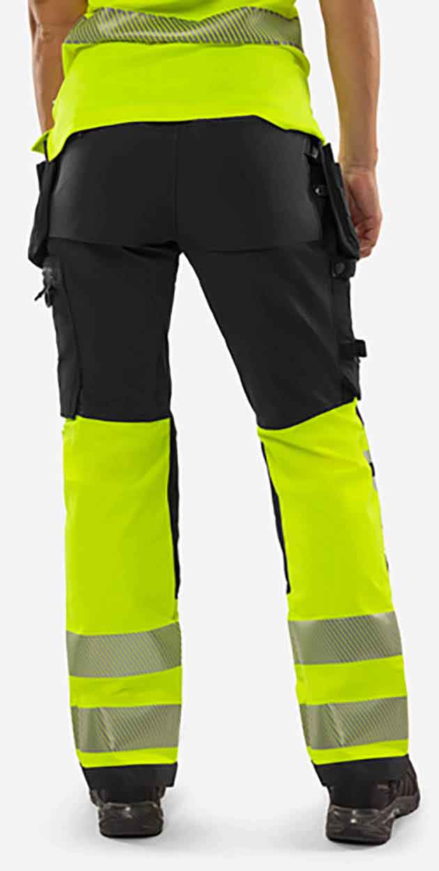Fristads High vis Green craftsman stretch trousers woman class 1 2663 GSTP