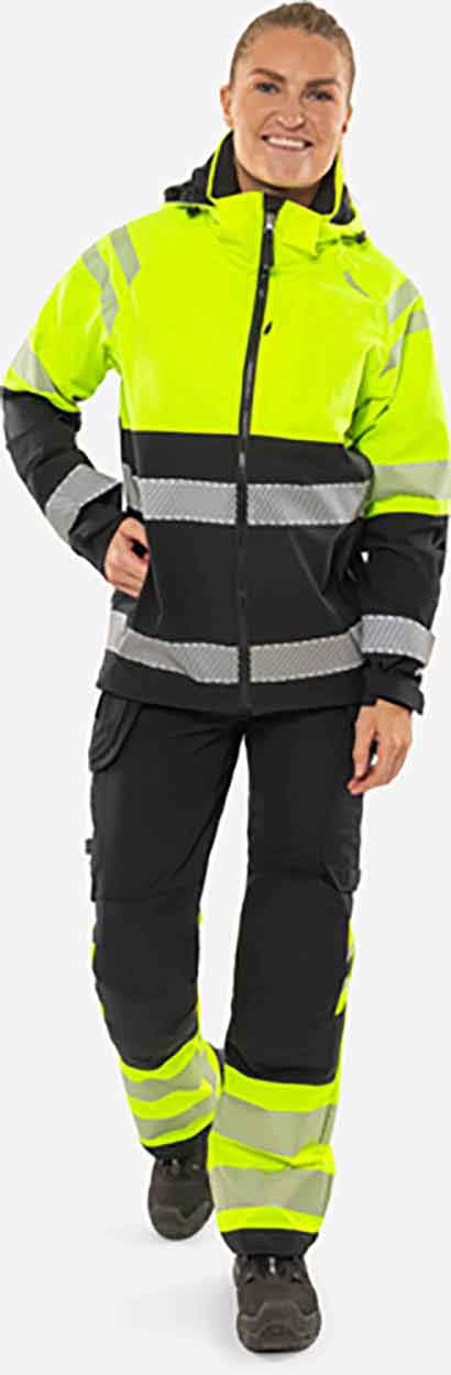 Fristads High vis Green craftsman stretch trousers woman class 1 2663 GSTP