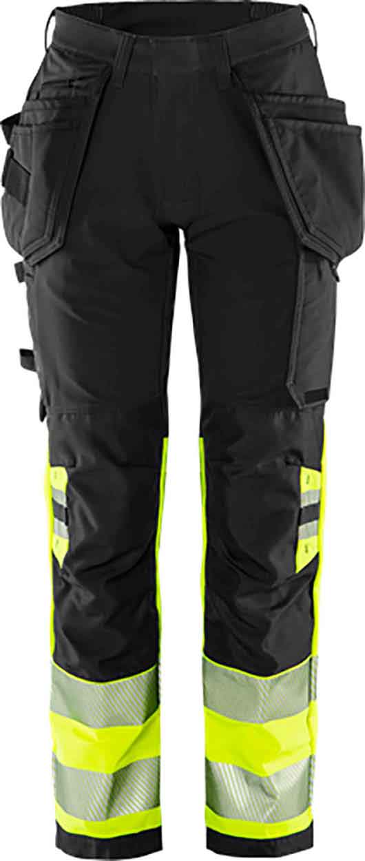 Fristads High vis Green craftsman stretch trousers woman class 1 2663 GSTP