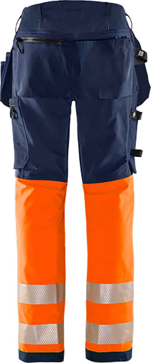 Fristads High vis Green craftsman stretch trousers woman class 1 2663 GSTP