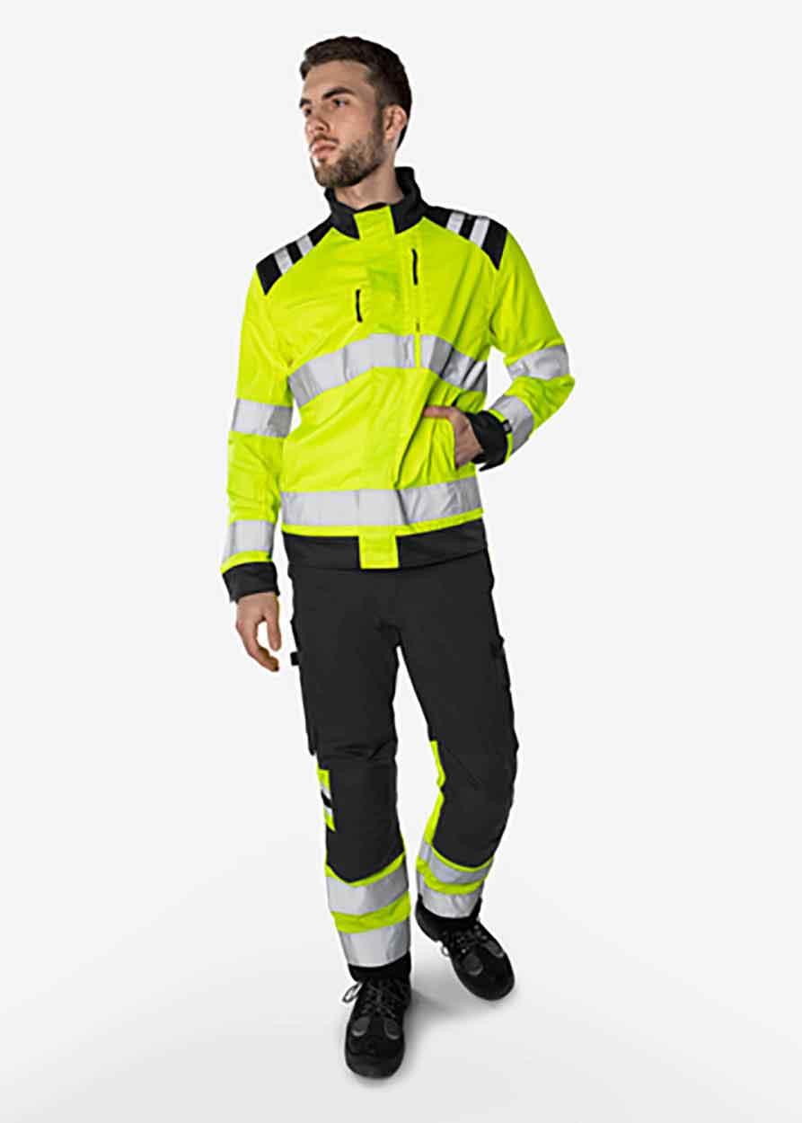 Fristads High vis Green trousers class 1 2649 GPLU