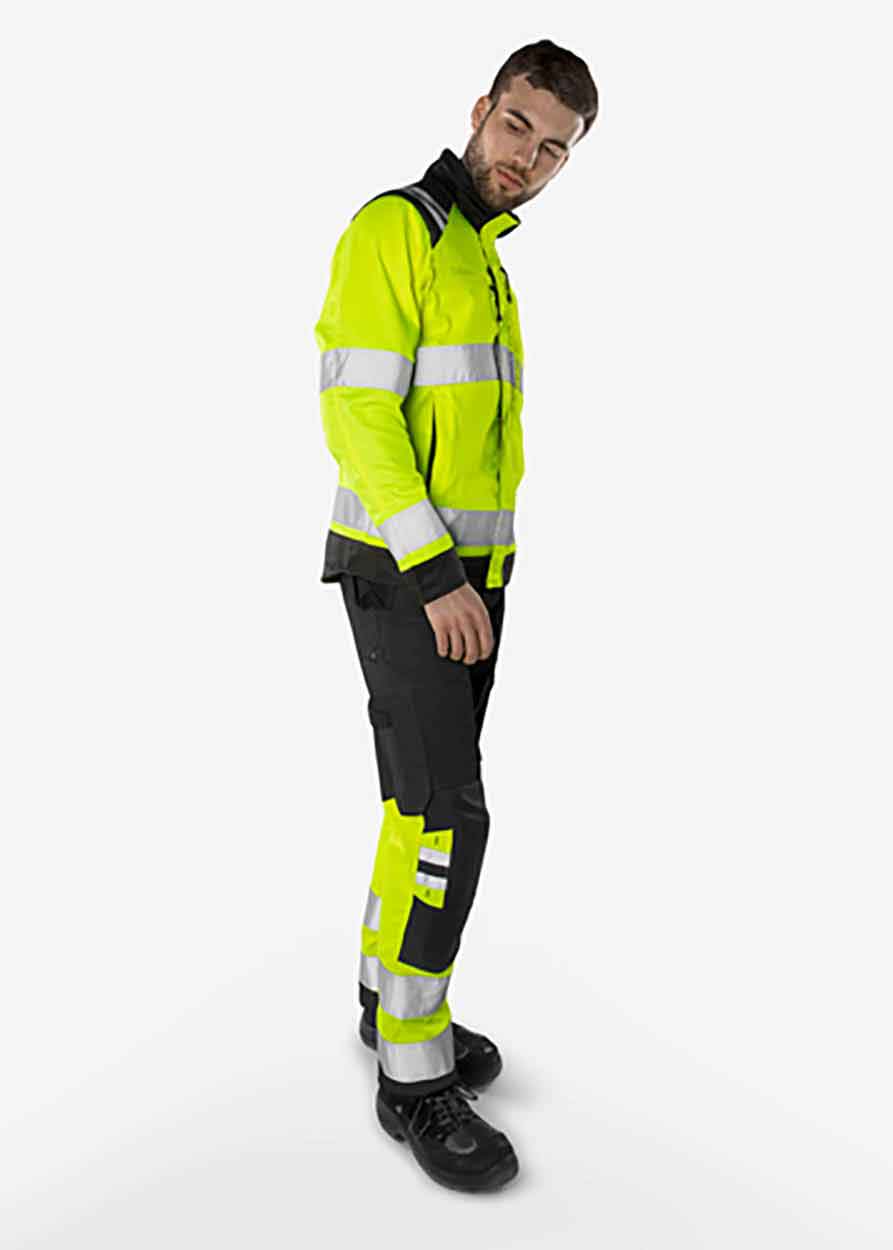 Fristads High vis Green trousers class 1 2649 GPLU