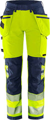 Fristads High vis Green craftsman stretch trousers woman class 2 2664 GSTP