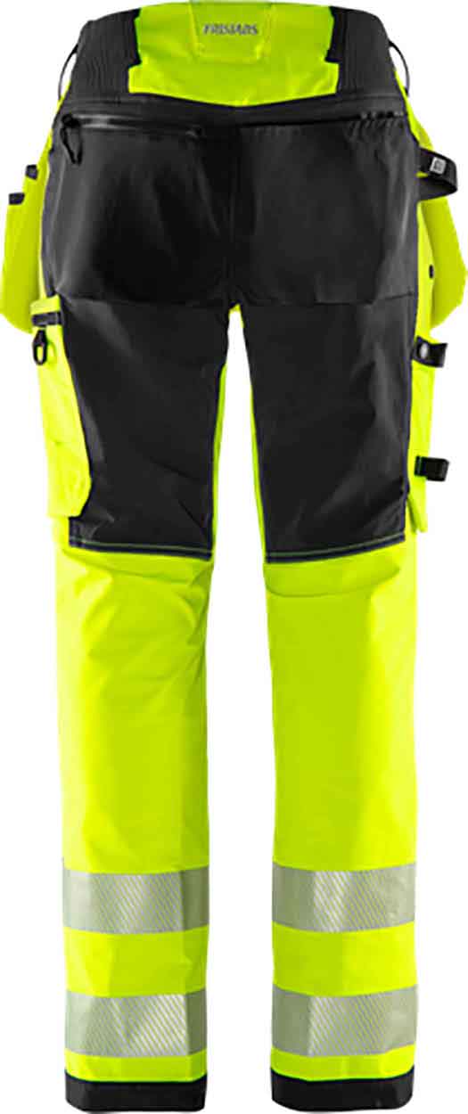 Fristads High vis Green craftsman stretch trousers woman class 2 2664 GSTP