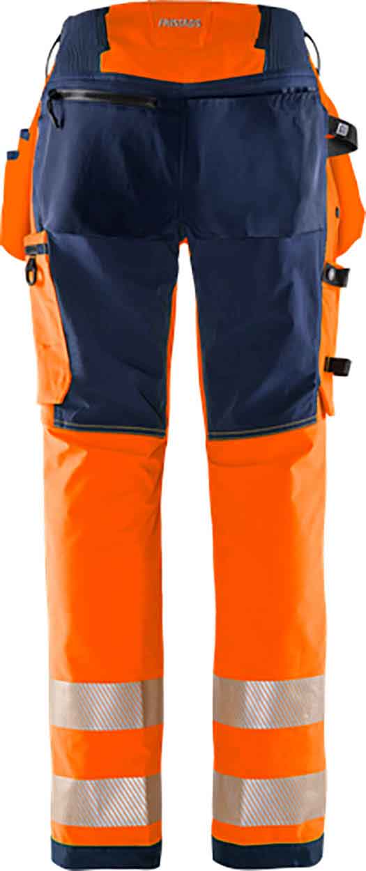 Fristads High vis Green craftsman stretch trousers woman class 2 2664 GSTP
