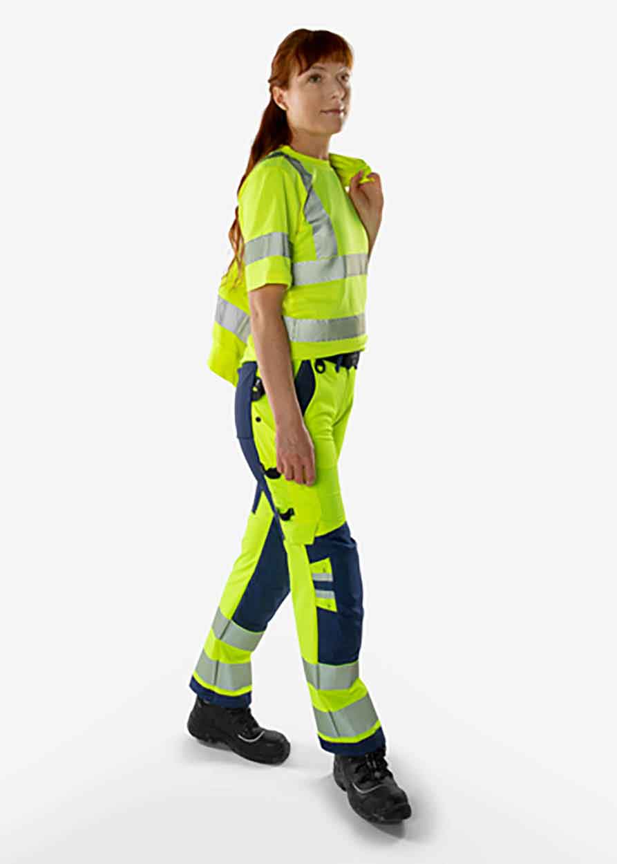 Fristads High vis Green stretch trousers woman class 2 2665 GSTP