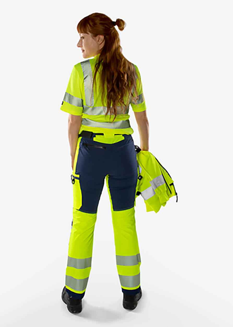 Fristads High vis Green stretch trousers woman class 2 2665 GSTP