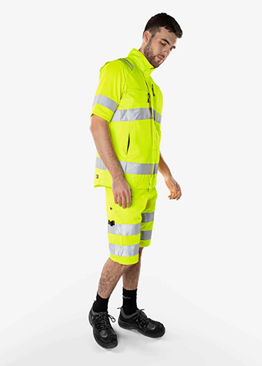 Fristads High vis Green waistcoat class 2 5067 GPLU