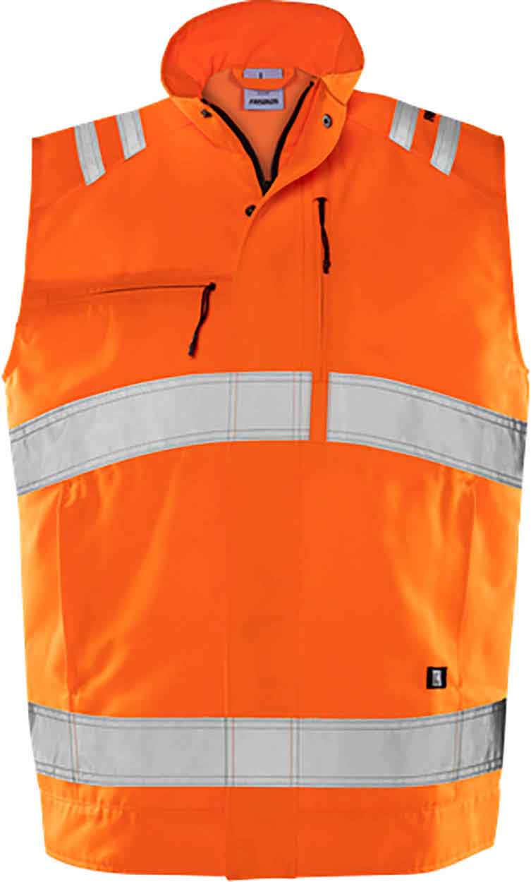 Fristads High vis Green waistcoat class 2 5067 GPLU
