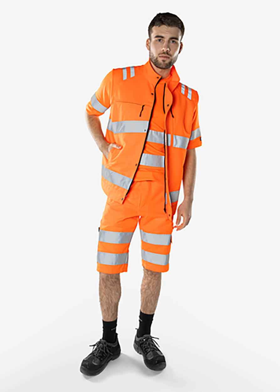Fristads High vis Green waistcoat class 2 5067 GPLU