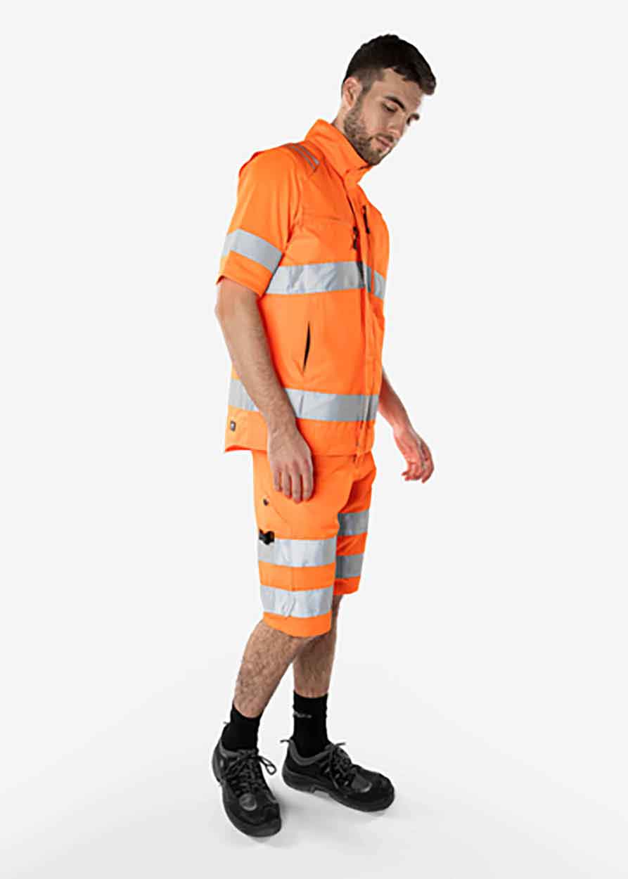 Fristads High vis Green waistcoat class 2 5067 GPLU