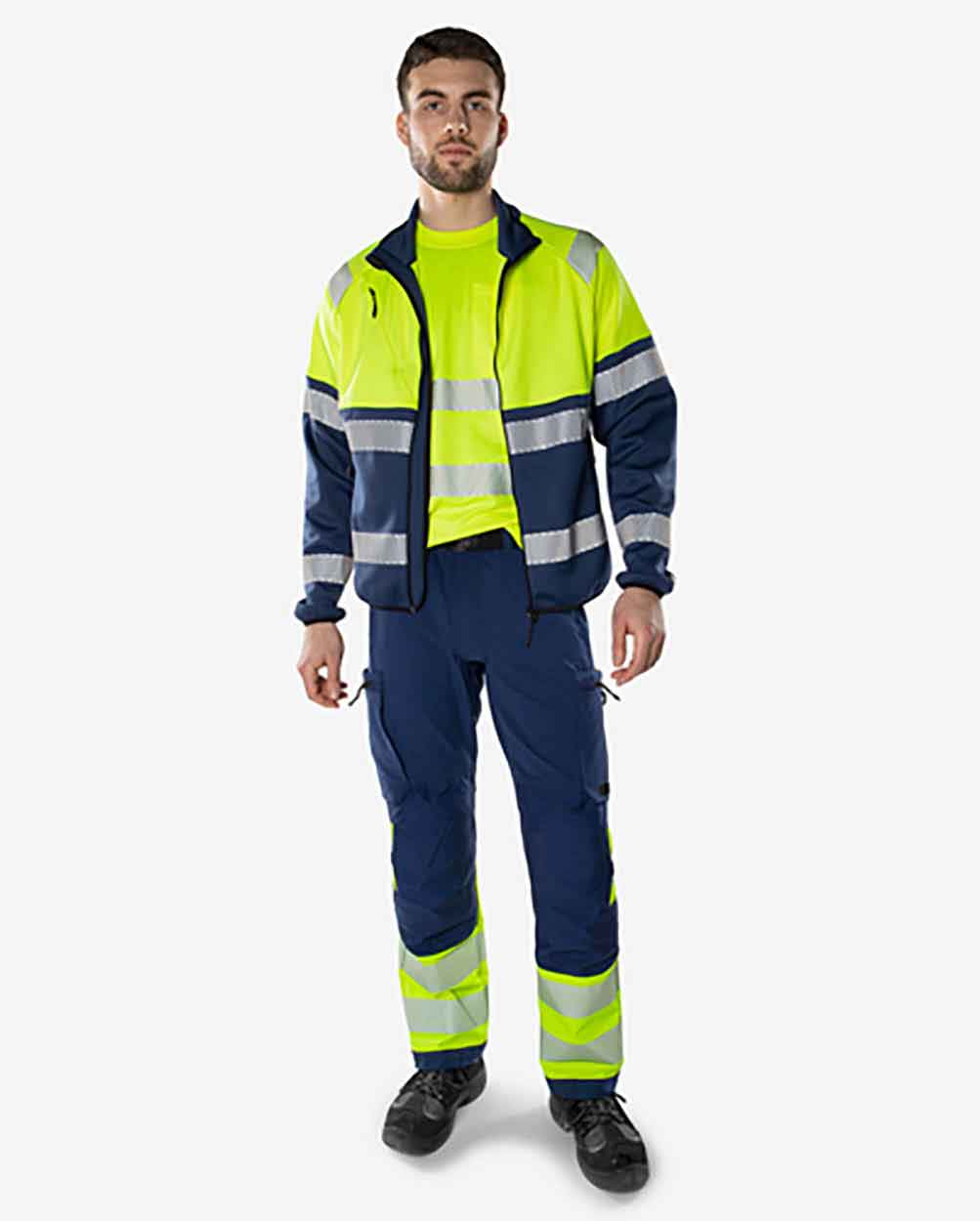 Fristads High vis Green stretch trousers class 1 2647 GSTP