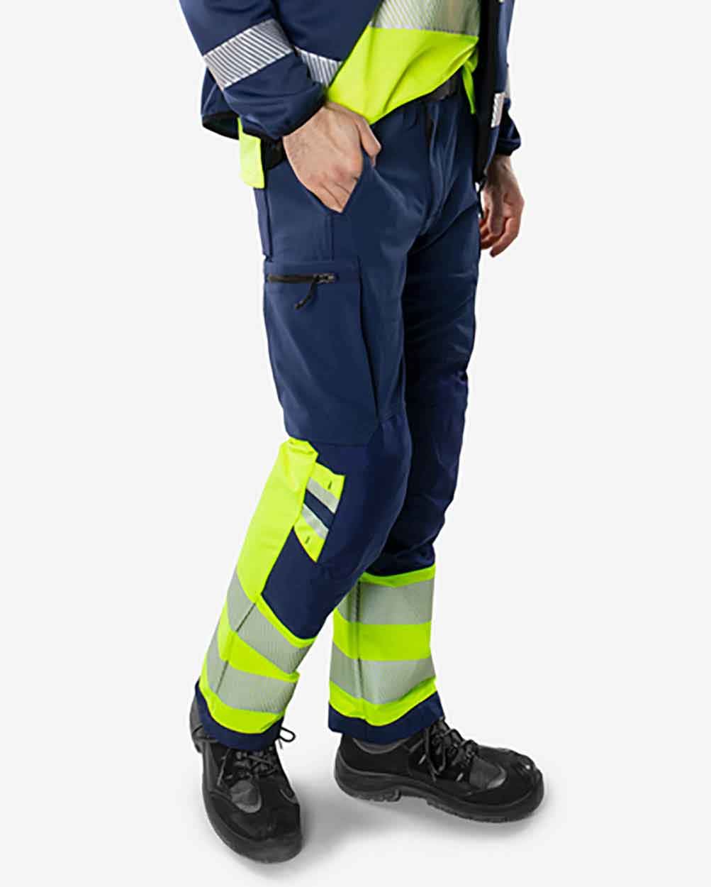 Fristads High vis Green stretch trousers class 1 2647 GSTP