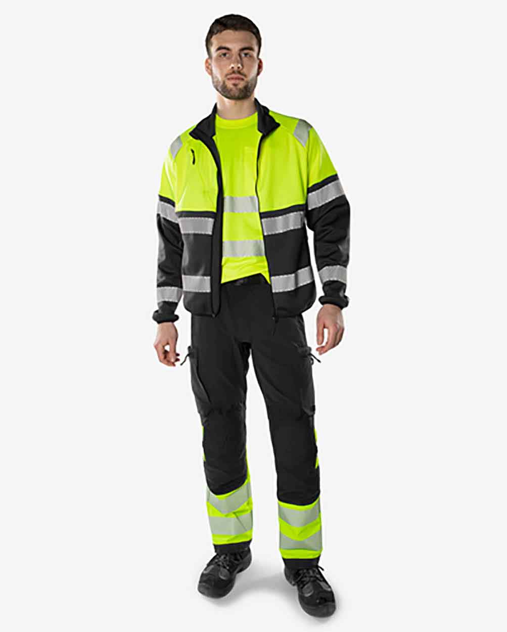 Fristads High vis Green stretch trousers class 1 2647 GSTP