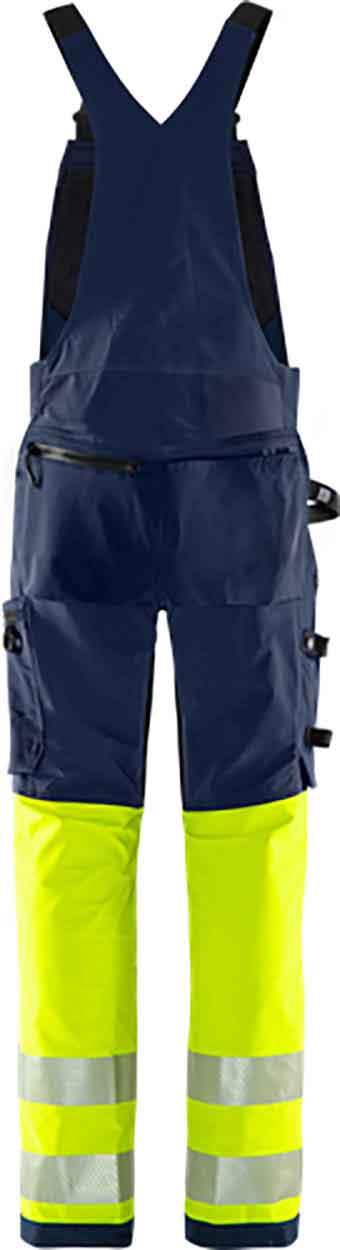 Fristads High vis Green stretch bib'n'brace class 1 1032 GSTP