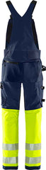 Fristads High vis Green stretch bib'n'brace class 1 1032 GSTP